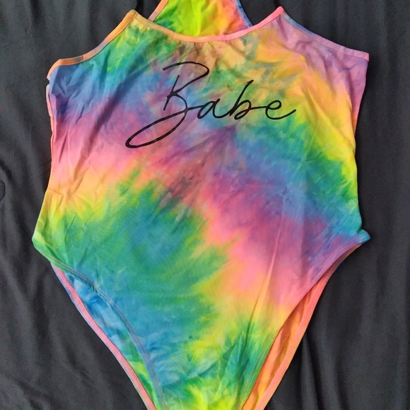 πCute~Tie Dye~Cami Body Suit~Large~π - Picture 3 of 5